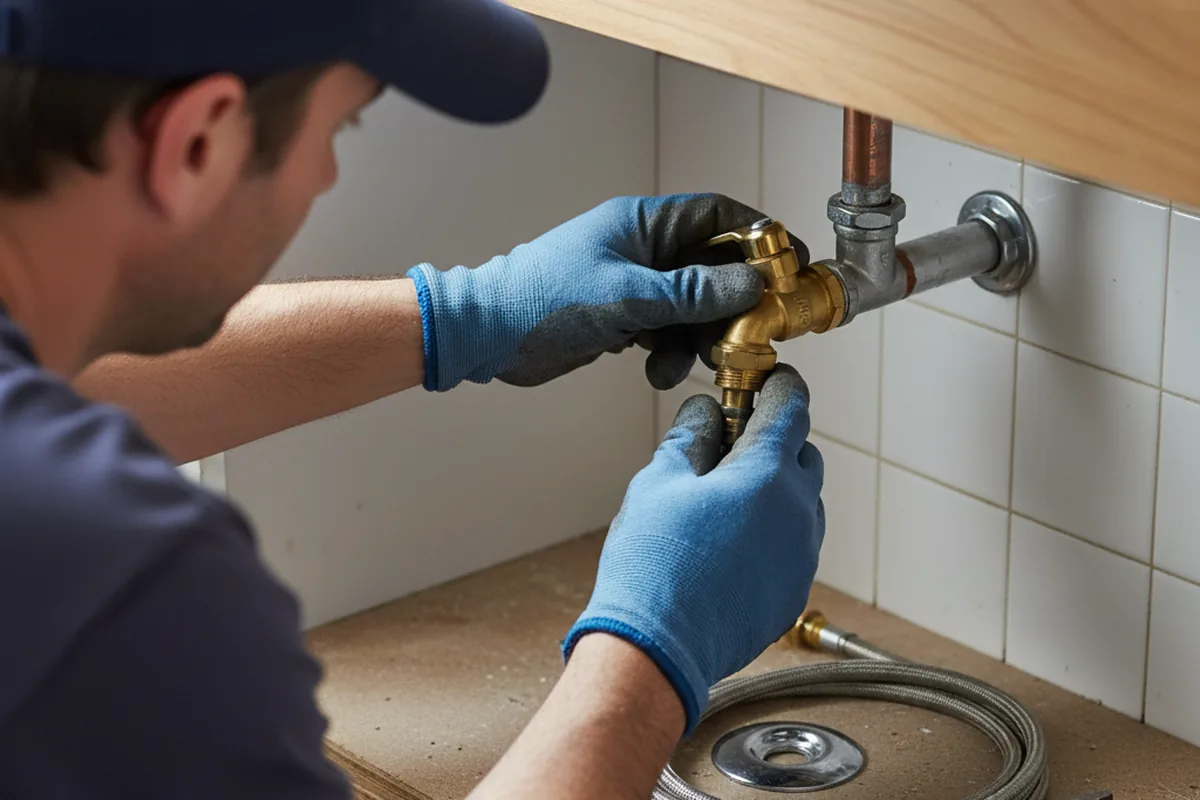 Shutoff valve and fitting work during Emergency Plumbing in Napavine